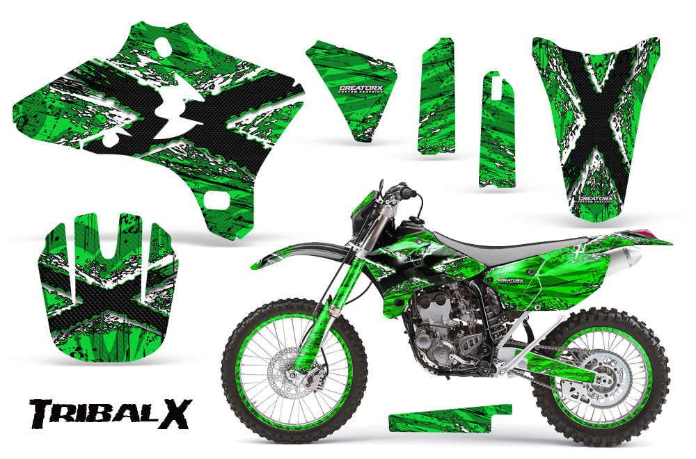 Yamaha YZ250 YZ450 03-05 WR250 WR450 05-06 TribalX White Green NP Rims